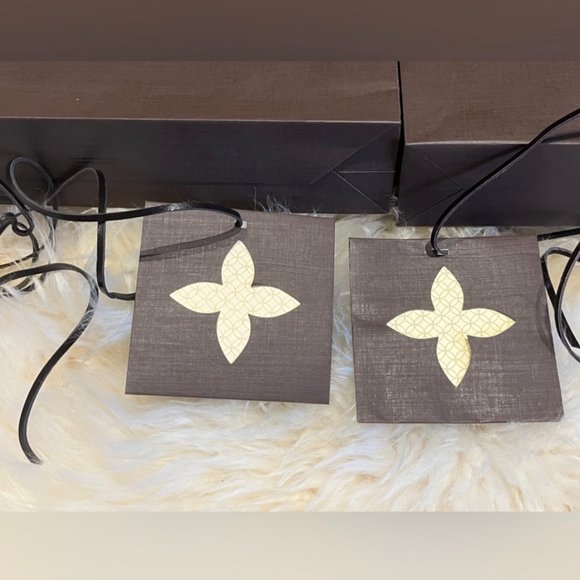 Set of 2 Louis vuitton envelop bag & 2 blank cards with leather strap Authentic - Picture 7 of 12